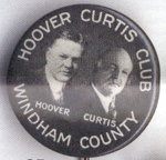 Hoover and Curtis 1928 jugate button 5800