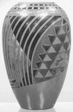 Jean Dunand Decostyle vase 26000