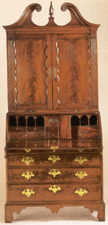 A Chippendale mahogany deskandbookcase Crawford collection brought 203750 from a Connecticut dealer
