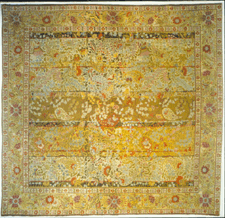 The carpet was woven in England at the Wilton Workshops and brought 126625