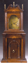 The top lot a Chippendale caseoncase mahogany shelf clock fetched 350000 from Bill Samaha of Milan Ohio