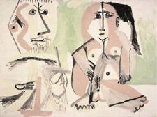 La peintre et son modele Pablo Picasso