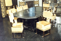 Renaissance Revival fume oak dining table 5520