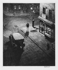 Relics Speakeasy Corner a 1928 drypoint by Martin Lewis realized 25300