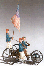 Bergmann Chime with Soldiers and a US Flag Bearer 41000