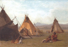 A Sioux Camp near Laramie Park by Albert Bierstadt set an auction record for the artist when it reached 941000 at Christies