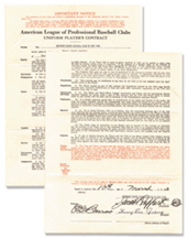 Lou Gehrigs 1933 contract fetched four times its estimate at 49301