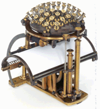 Malling Hansen writing ball 84000