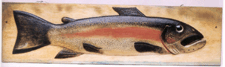 Large trout plaque by Oscar Peterson 23650
