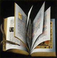 Open Missal Ludger tom Ring the Younger German circa 1570 Oil on oak panel transferred to masonite from the collection of the Frances Lehman Loeb Art Center Vassar College