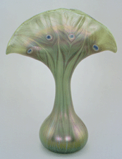 This fanshaped favrile vase circa 189396 was given by Henry Osborne Havemeyer to the Metropolitan shortly after its manufacture a strong proof of the appreciation Tiffanys work enjoyed within his own lifetime