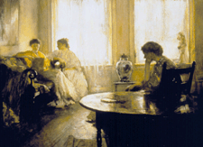 Girls Reading Edmund C Tarbell 1907 Shein collection