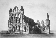 Whitby Abbey Yorkshire from the North East 185254 Albumen silver print from paper negative collection Victoria and Albert Museum London