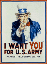 I Want You for the US Army James Montgomery Flagg 1917 Chromolithograph from the collection of The NewYork Historical Society