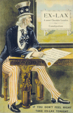 ExLax unknown artist circa 1920 Chromolithograph from the collection of The NewYork Historical Society