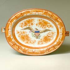 Hot water platter in the Fitzhugh pattern circa 17801840