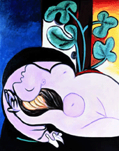 Nude in a Black Armchair Pablo Picasso 1932 Oil on canvas from a private collection Copyright 2003 Estate of Pablo PicassoArtists Rights Society ARS New York City