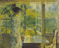 Bowl of Goldfish Childe Hassam 1912 From the collection of the Ball State University Art Gallery Muncie Ind