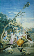 The Swing Francisco Goya y Lucientes 1779 Low warp silk and wool Patrimonio Nacional Madrid
