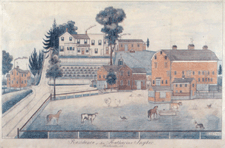 Residence of Mrs Katherine Snyder Fritz Vogt Hallsville Montgomery County August 12 1897 Colored and graphite pencil on paper Albany Institute of History and Art