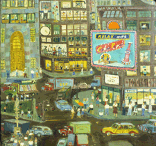 New York City 3 detail Ralph Fasanella 1957 Collection of Barbara KohlSpiro