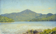 Whiteface Mountain Lake Placid William Trost Richards 1904 Oil on board from a private collection