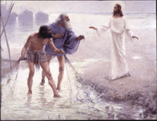 Christ and The Fisherman Frank Vincent Dumond 1891 Oil on canvas courtesy of Stephen V DeLange and N Robert Cestone Rowayton Conn