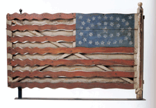 Flag Gate unidentified artist New York circa 1876 Painted wood with iron and brass