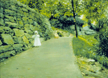 In the Park A ByPath circa 1890 Oil on canvas from the Carmen ThyssenBornemisza Collection