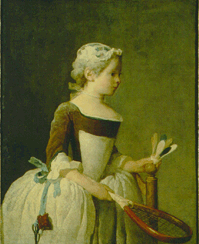 Girl with Shuttlecock 1737 Private collection