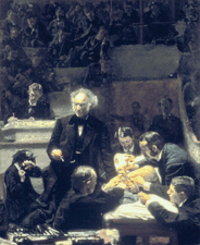 The Gross Clinic 1875 Oil on canvas from the collection of the Jefferson Medical College of Thomas Jefferson University Philadelphia Penn