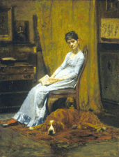 The Artists Wife and His Setter Dog 118489 Oil on canvas from the collection of the Metropolitan Museum of Art New York City