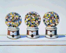 Three Machines Wayne Thiebaud 1963 Oil on canvas from the collection of the Fine Arts Museums of San Francisco
