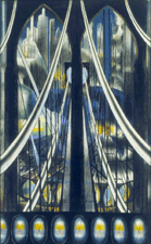 The Brooklyn Bridge Joseph Stella from The Voice of the City of New York Interpreted 192022 Oil and tempera on canvas