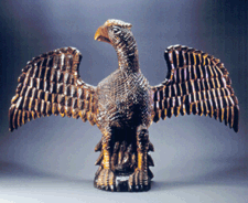 Carved eagle by Wilhelm Schimmel 18651890 Cumberland Valley Penn
