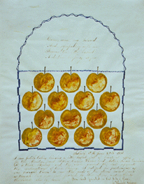 A Little Basket Full of Beautiful Apples Hannah Cohoon 1856