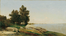 Study on Long Island Sound near Darien CT John F Kensett from the collection of the Amon Carter Museum Fort Worth Tex