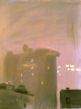 New Years Eve 1990 Oil on board from the collection of the artist courtesy of Peter Blum Gallery New York