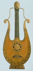 Apollo lyre guitar by Clementi amp Co circa 1810 From the Frank and Anne Wigglesworth collection