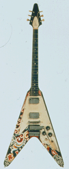 Flying V model electric guitar by Gibson Inc 1967 From the collection of David Brewis