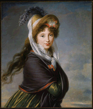 Before the French Revolution Queen MarieAntoinette was the chief patron of the woman artist Marie Louise Elisabeth VigeeLe Brun Her portrait of a young artistocrat is possibly a rendering of Russian Countess Irina Ivanova