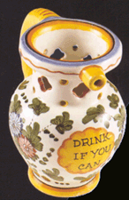 Drink If You Can puzzle jug late Nineteenth Century
