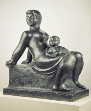 New Horizons William Zorach 1951 Bronze from the collection of the Portland Museum of Art