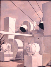 Sheelers 1931 oil Upper Deck lent by Harvards Fogg Museum was the first painting in the photorealism school and an important modernist breakthrough on several levels