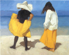 Yellow Black and White Richard Segalman 2002 Oil on canvas