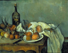 Still Life with Onions Paul Cezanne 189698 Oil on canvas from the collection of the Musee dOrsay Paris