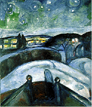 Starry Night 192324 Oil on canvas from the Munch Museum Oslo