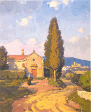 Monday Morning Tuscany Italy 2001 Oil on canvas