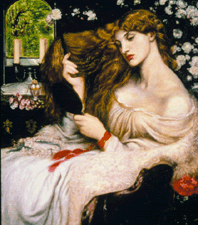 Lady Lilith Dante Gabriel Rossetti 1868 Oil on canvas from the collection of the Delaware Art Museum Wilmington