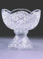 PunchbowlonStand ca 19001905 USA Tuthill Cut Glass Co